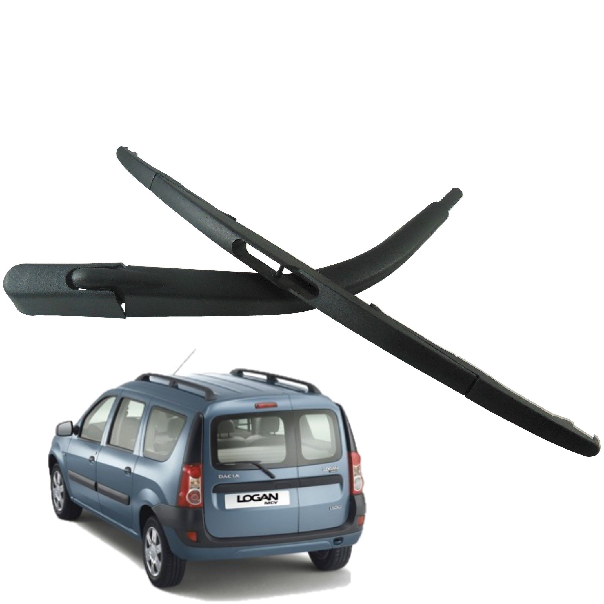 Dacia Logan SW Arka Cam Silecek Kolu Ve Sileceği Komple Takım 2007-2013 Dacia Logan SW Arka Cam Silecek Kolu Ve Sileceği Komple Takım 2007-2013
