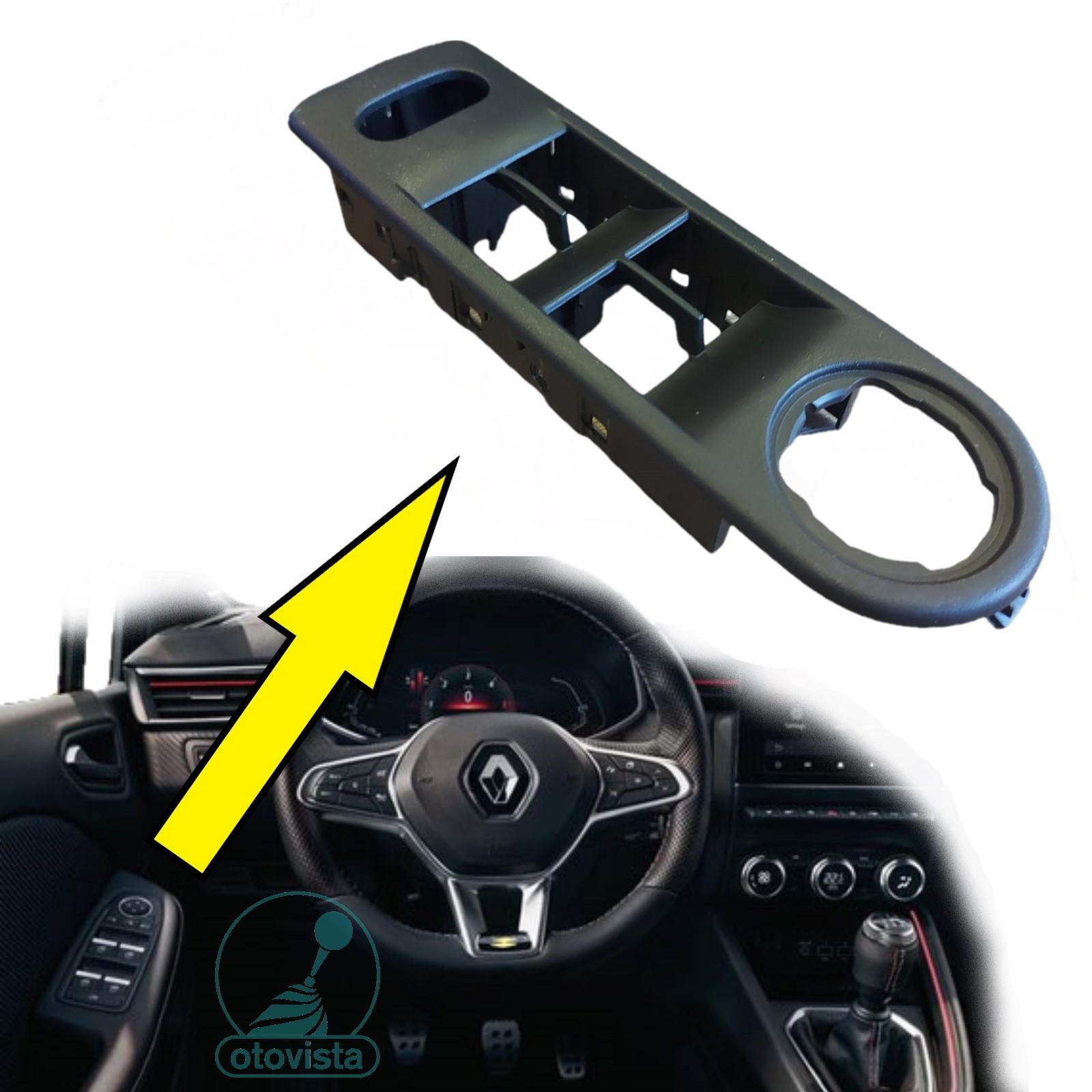 Renault Clio 4 Sol Ön Cam Düğme Çerçevesi ( Sürücü Tarafı ) Renault Clio 4 Sol Ön Cam Düğme Çerçevesi ( Sürücü Tarafı )