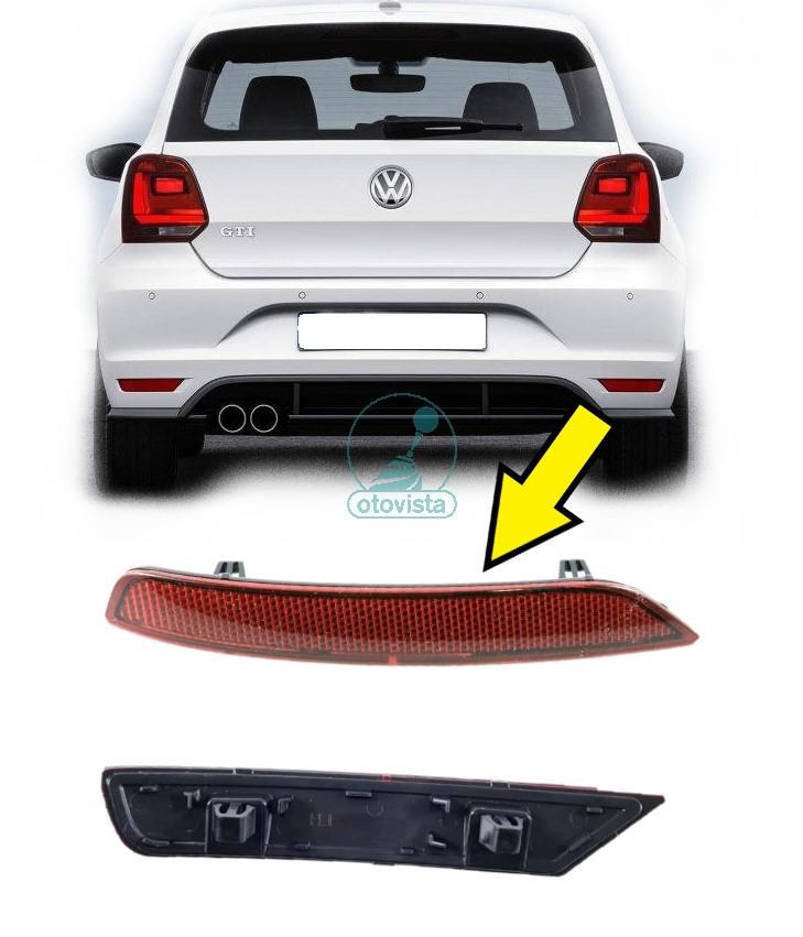 Volkswagen Polo GTI Arka Tampon Reflektörü - Sağ (2015-2017) Volkswagen Polo GTI Arka Tampon Reflektörü - Sağ (2015-2017)